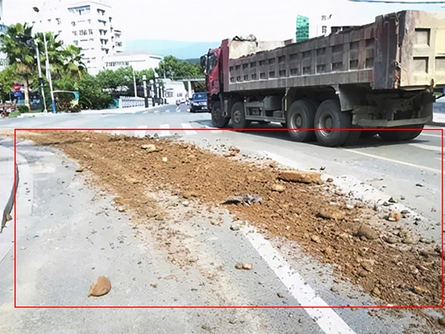 渣土遺撒識別