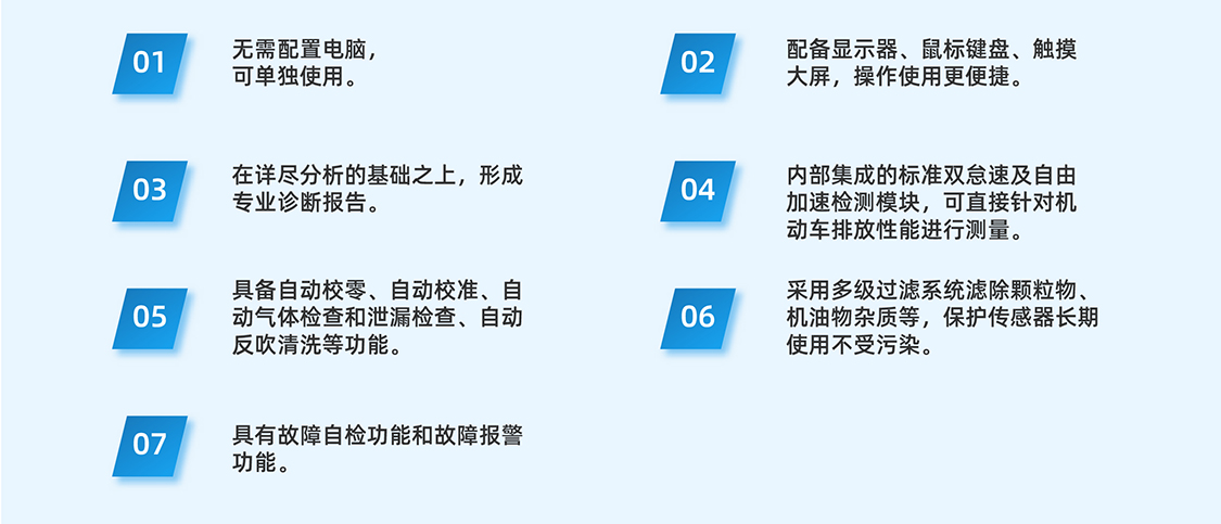 機動車尾氣治理智慧診斷儀特點